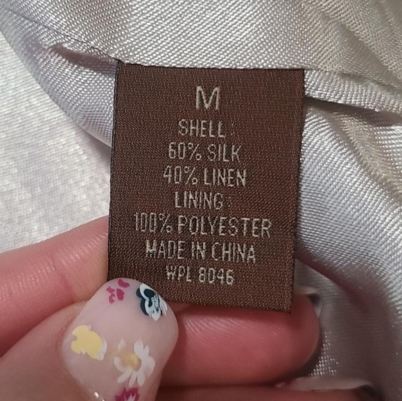 TASSO ELBA silk and linen sport coat M - Picture 11 of 14